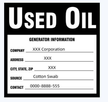 shembull i etiketës së mbeturinave të rrezikshme të naftës.png